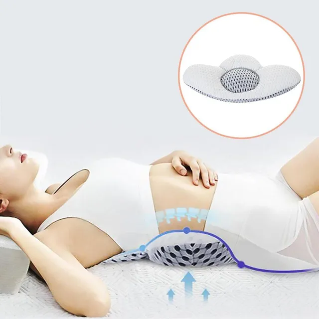 Orthopedic pillow for lumbar spine support - straightening of lordosis and kyphosis + suitable for pregnant women