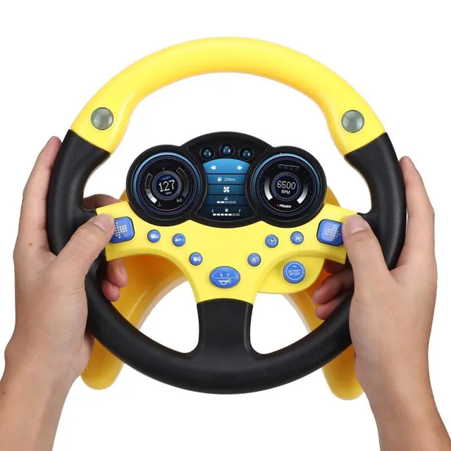 Children's electric interactive steering wheel