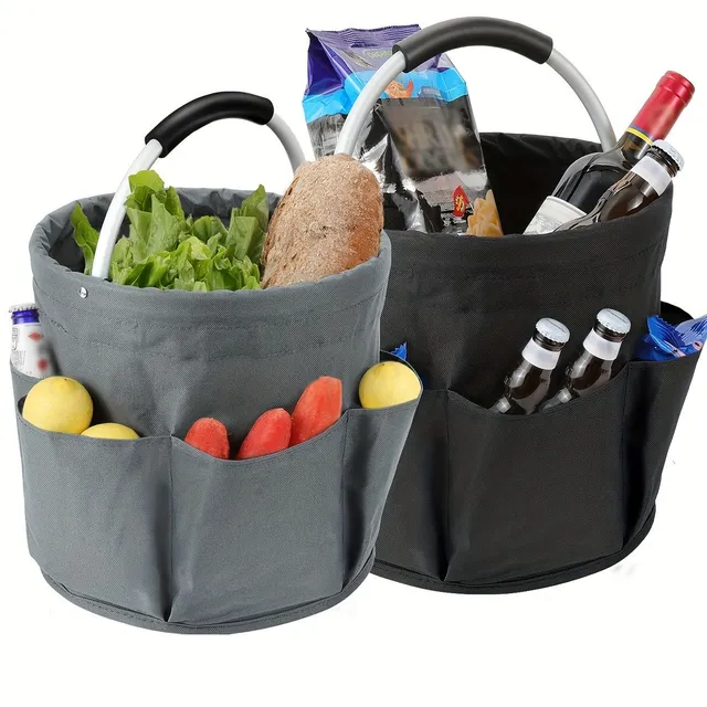 Praktické skladacie tašky pre nákupný a skladový košík 2v1 - Viacúčelové a skladové