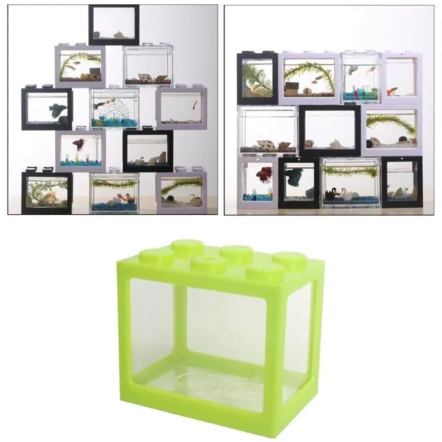 Mini akvárium kocka barva-zelena