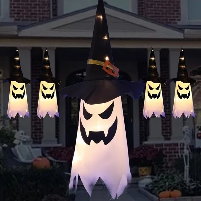 Hanging Halloween LED glowing ghost