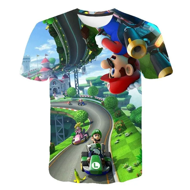 Tricou pentru copii cu design trendy cu Super Mario