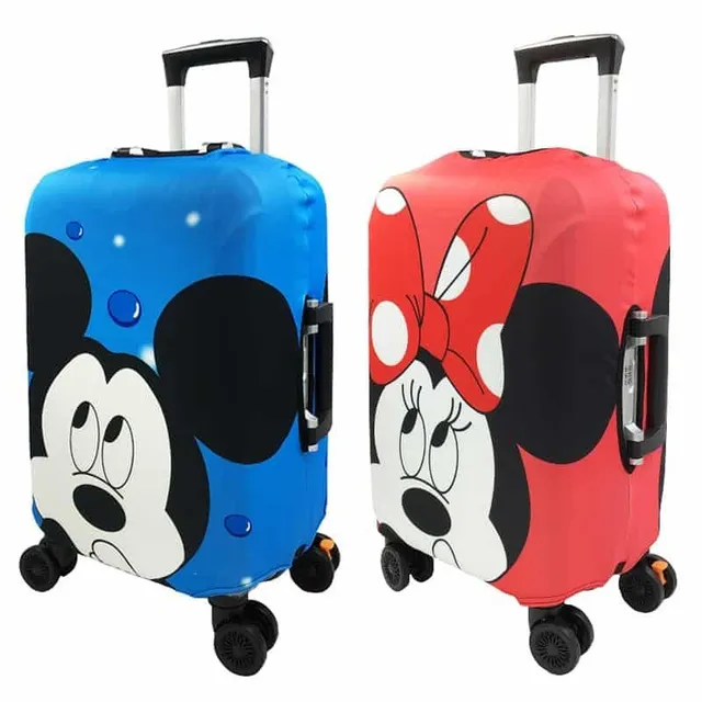 Luksusowy pokrowiec na walizkę dla dzieci Minnie / Mickey