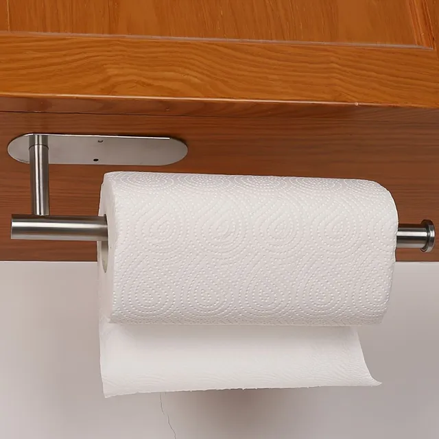 Samoprzylepny uchwyt do ręczników papierowych pod szafką -