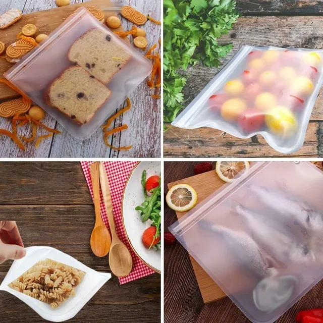 Closeable ZIP bag for food 6 pcs