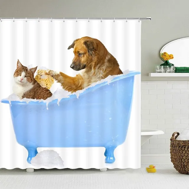 Funny shower curtain