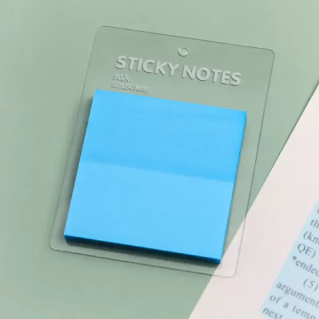 50 sheets of transparent waterproof colour self-adhesive note sheets