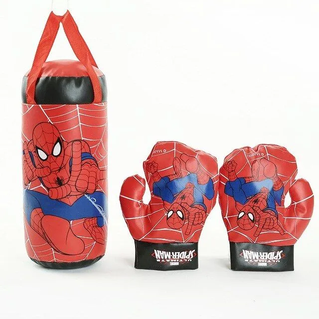 Boxing gloves and bag - Spiderman