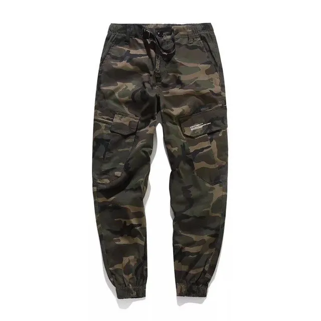 Luxury men's camouflage trousers with pockets James