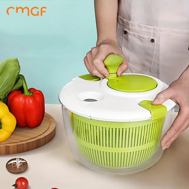 Drip dish and salad dryer - a multifunctional tool for easy washing and drying vegetables and fruits