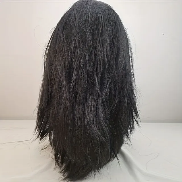 Czech Product Name: Man's Black Wig, Beard and Glasses on Halloween - Costume Wild Cave Man (3 parts)