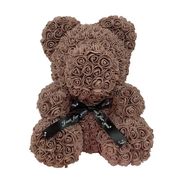 Gift teddy bear full of roses - more variants