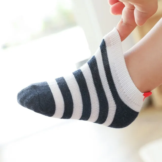 Baby ankle socks with hearts - 5 pairs