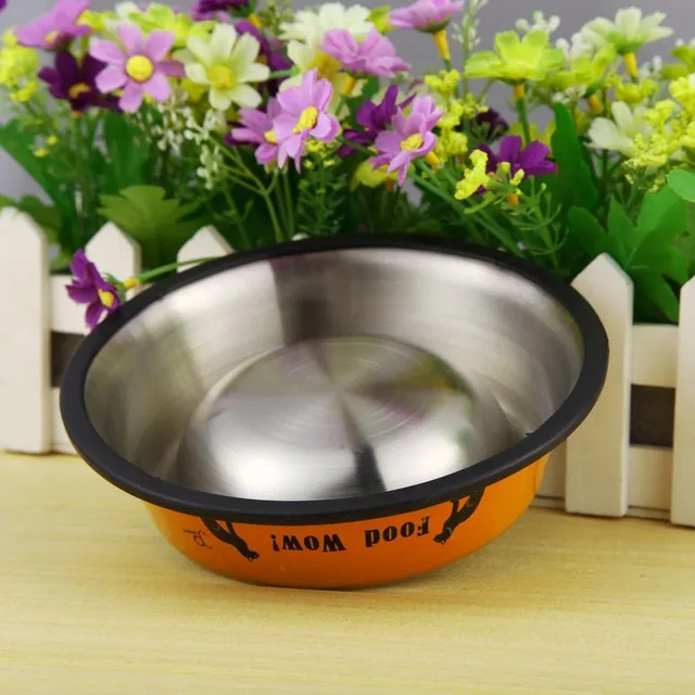 Stainless steel bowl for dogs and cats