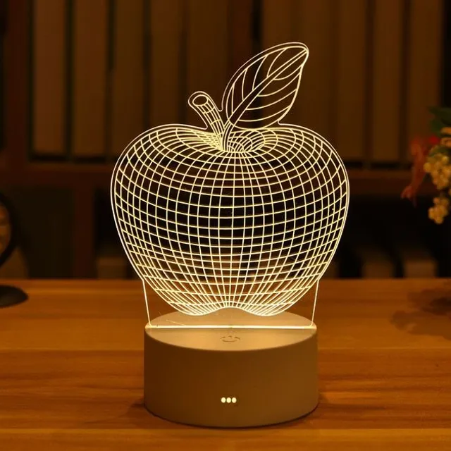 3D led night light