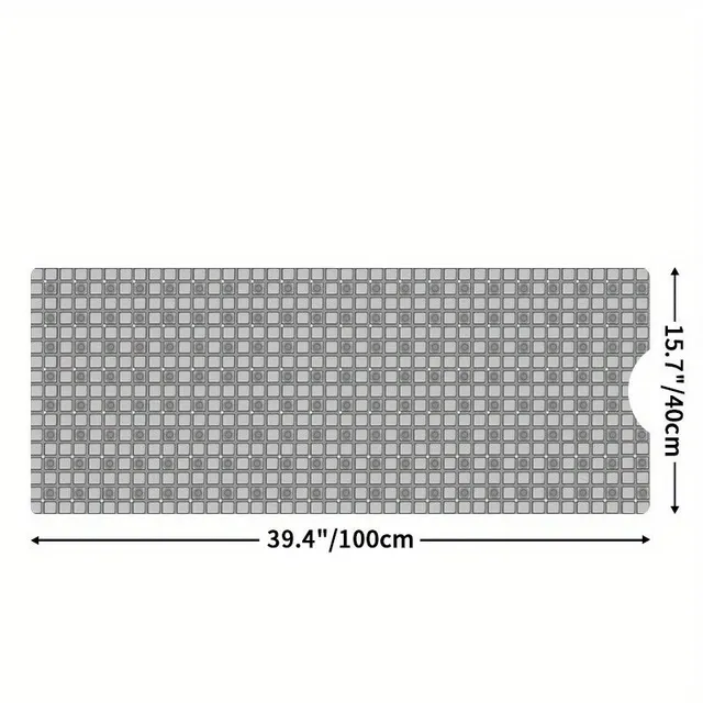Extremely long non-slip bath mat (120 cm)