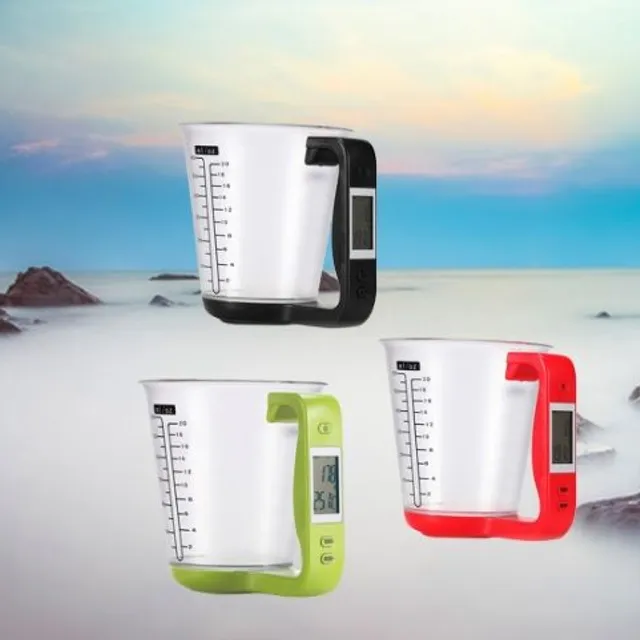 Digital weight and measuring cup in one - 3 colors