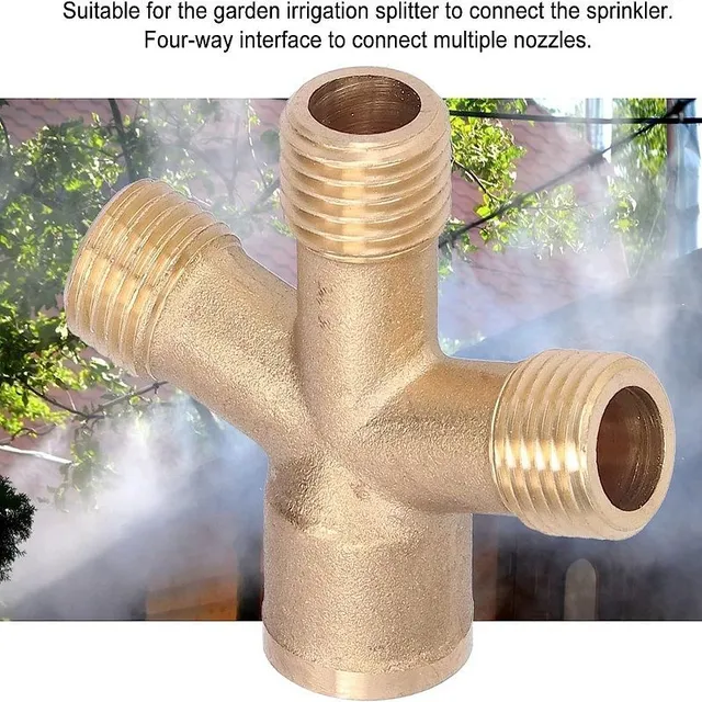 4-way cross-connect hose divider