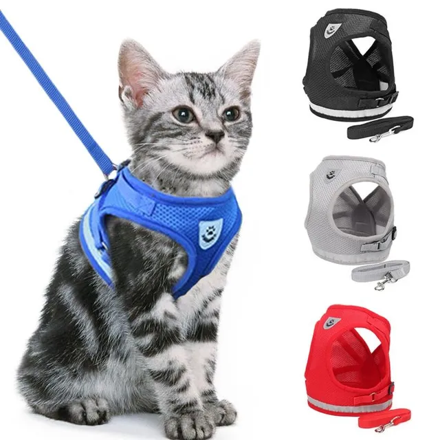 Adjustable harness for smaller dogs and cats