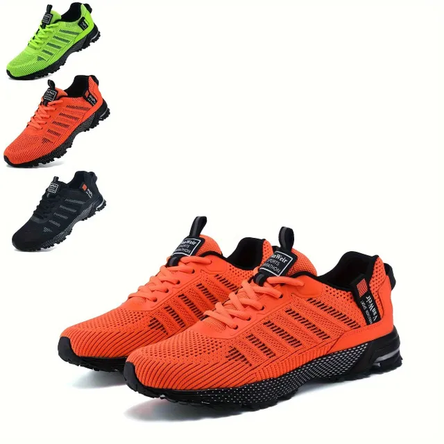 Pantofi de alergare pentru bărbați cu elemente reflectorizante - respirabili și ușori