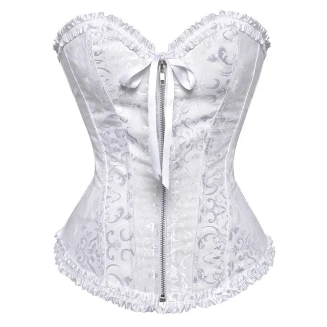 Doamnelor sexy dantelă corset în culori diferite 2550white S