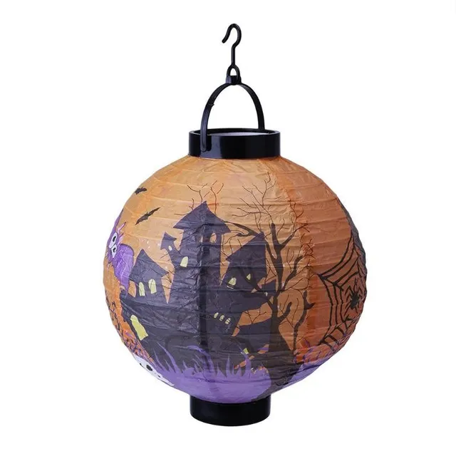 Halloweenský lampáš s LED svetlom - 4 varianty