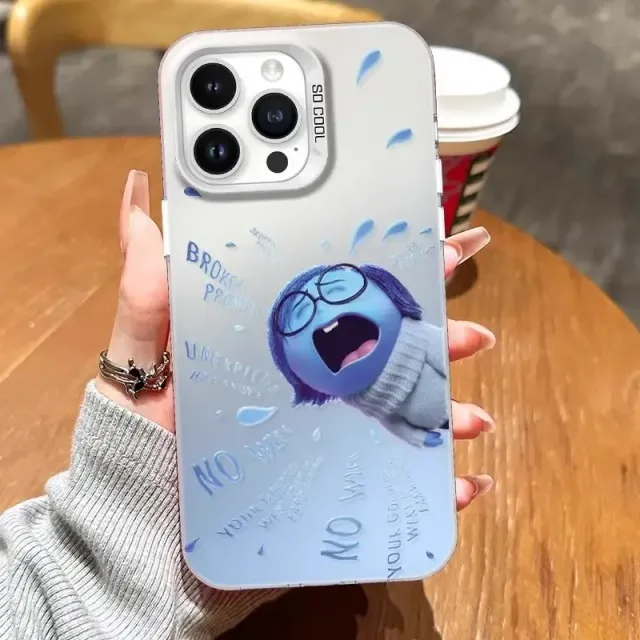 Roztomilý trendy kryt na telefony iPhone s různými motivy z pohádky V hlavě 2 - Inside Out 2