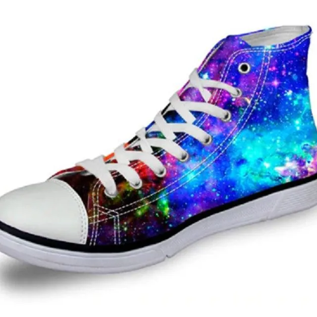 Ankle sneakers with space motif Rubi 6 2