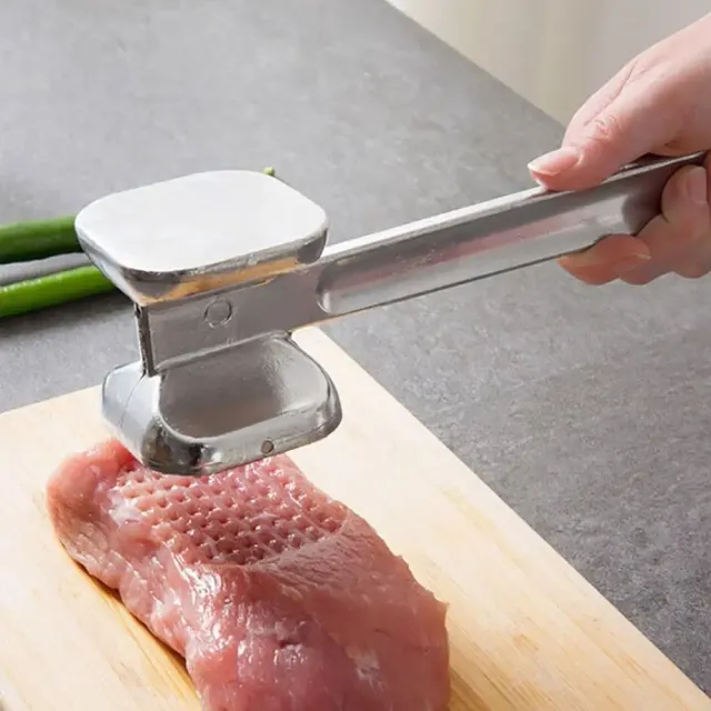 1 Hammer for meat with two sides for tearing of stainless steel