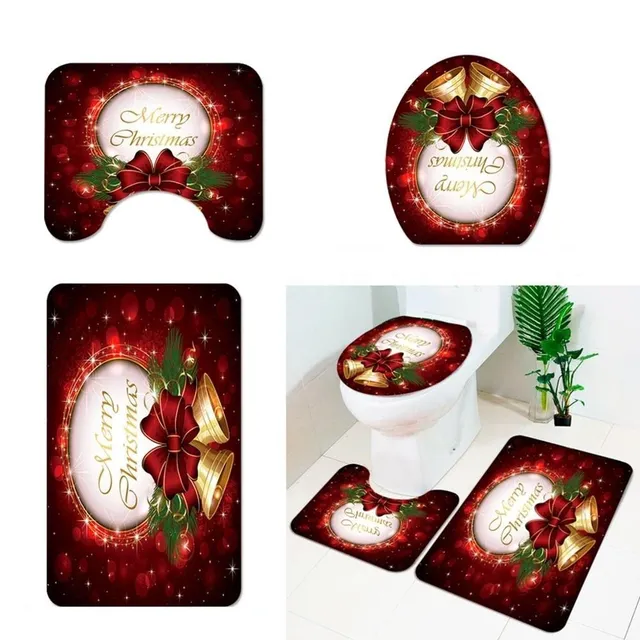 Christmas bathroom accessories 3 pcs