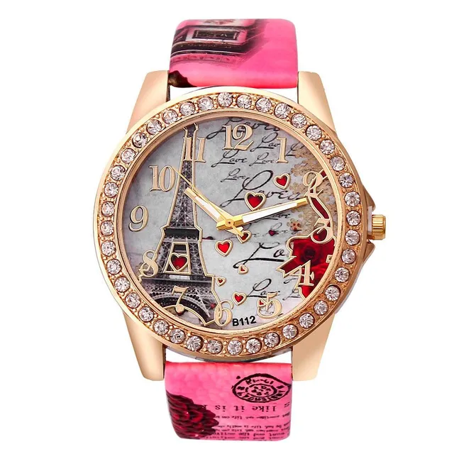 Women's Watch with Leather Belt Paris