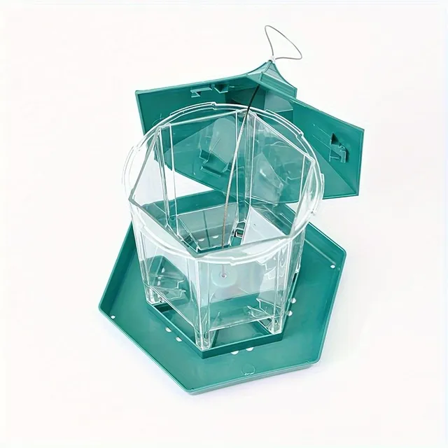 Automatic bird feeder, hanging, plastic