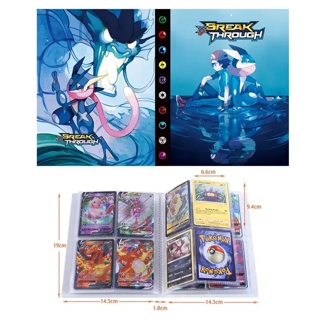 Anime album dla kart kolekcjonerskich Pokémon VMax