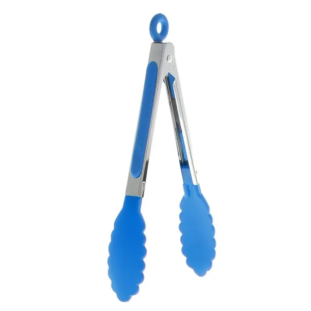 Kitchen silicone grill tongs