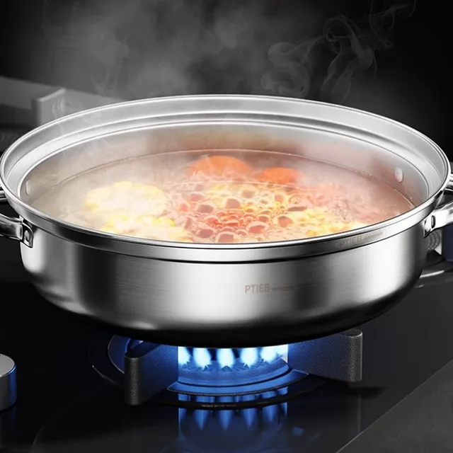 3-storey stainless steel steam cooker with stack © Fully equipped steamer for healthy cooking