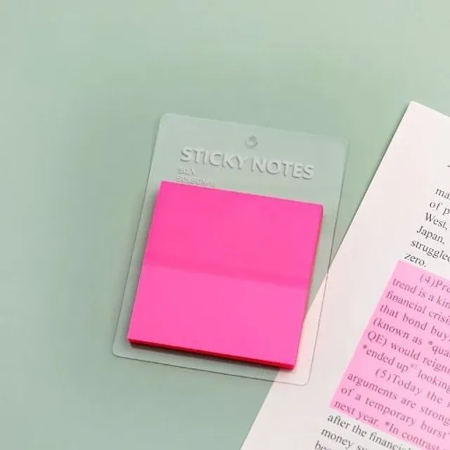 Przezroczysty papier samoprzylepny w kolorach podkreślających poprawę notatek