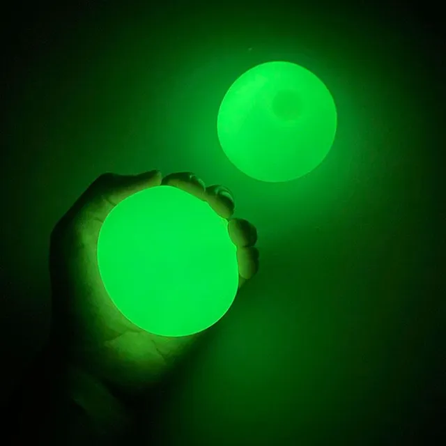Stressz elleni világító labdák WALLBALL (zöld)