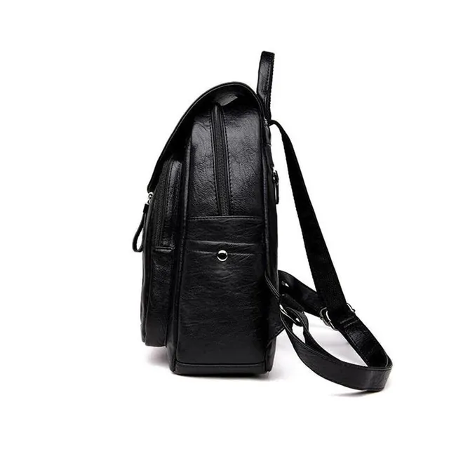 Women's leather backpack E661