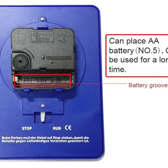 Automatic car parking clock - automatic rewind