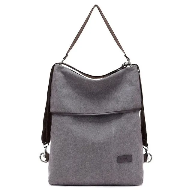 Women's 2in1 backpack and bag Gray 33cm x 12cm x 41cm