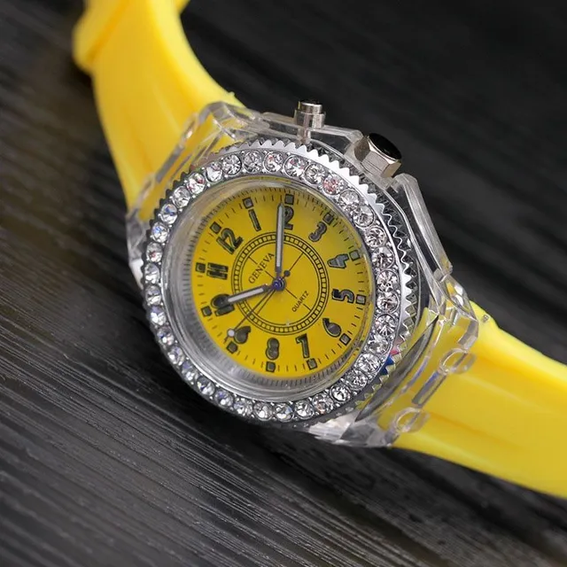 Ladies beautiful watch with luminous strap Afif