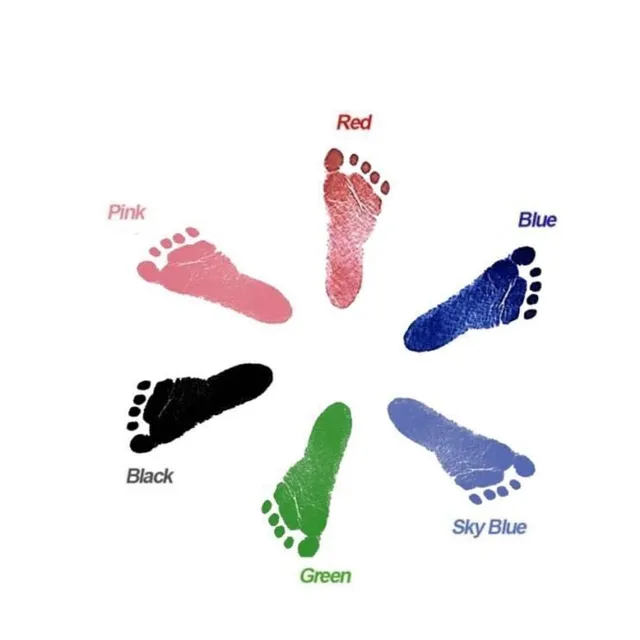 Plate for child's hand or footprint - multiple colours