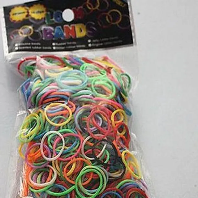 Colored rubber bands for knitting bracelets 600 k