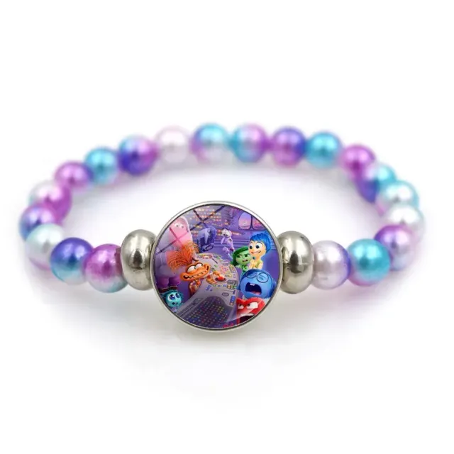 Colorful baby bead bracelet with pictured figure from a fairy tale In the head 2 - Inside Out 2