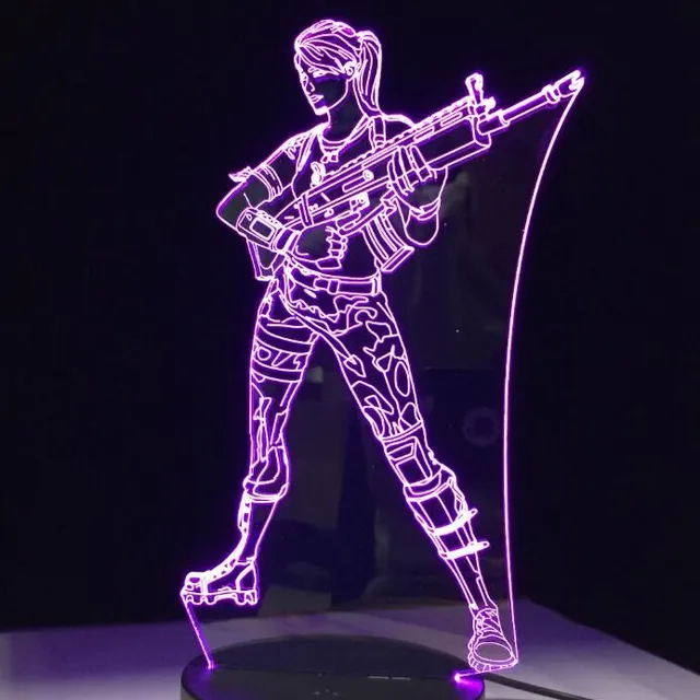 Krásná stolní 3D lampa Fortnite 3d led lamp 2