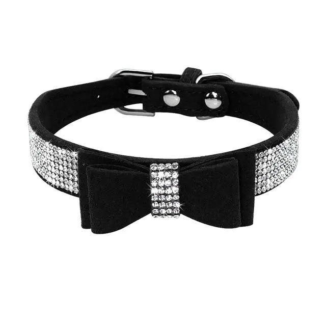 Leather collar for dogs and cats