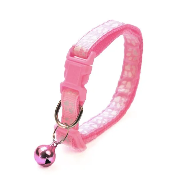 Coloured collar with bell for cats