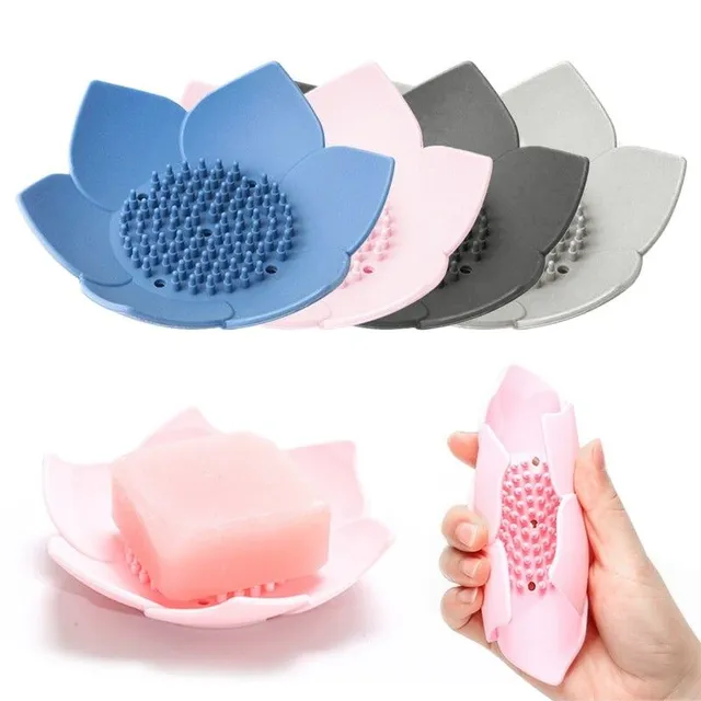 Blossom-shaped soap holder