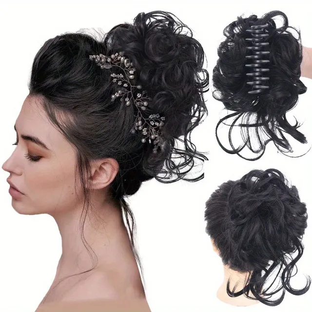 Women's synthetic hair - tousled bun