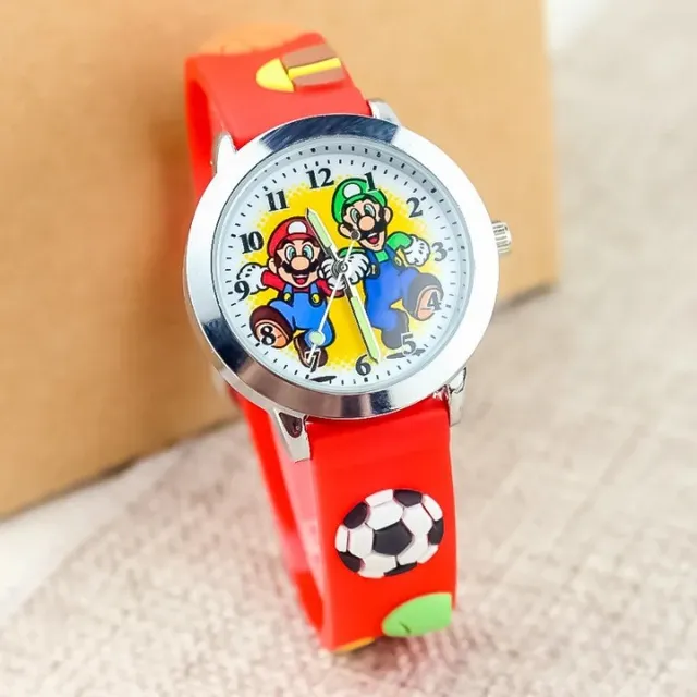 Baby analog watch with Super Mario Bros motif.